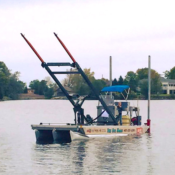 Helm Marine using elite barge technology from pequot lakes